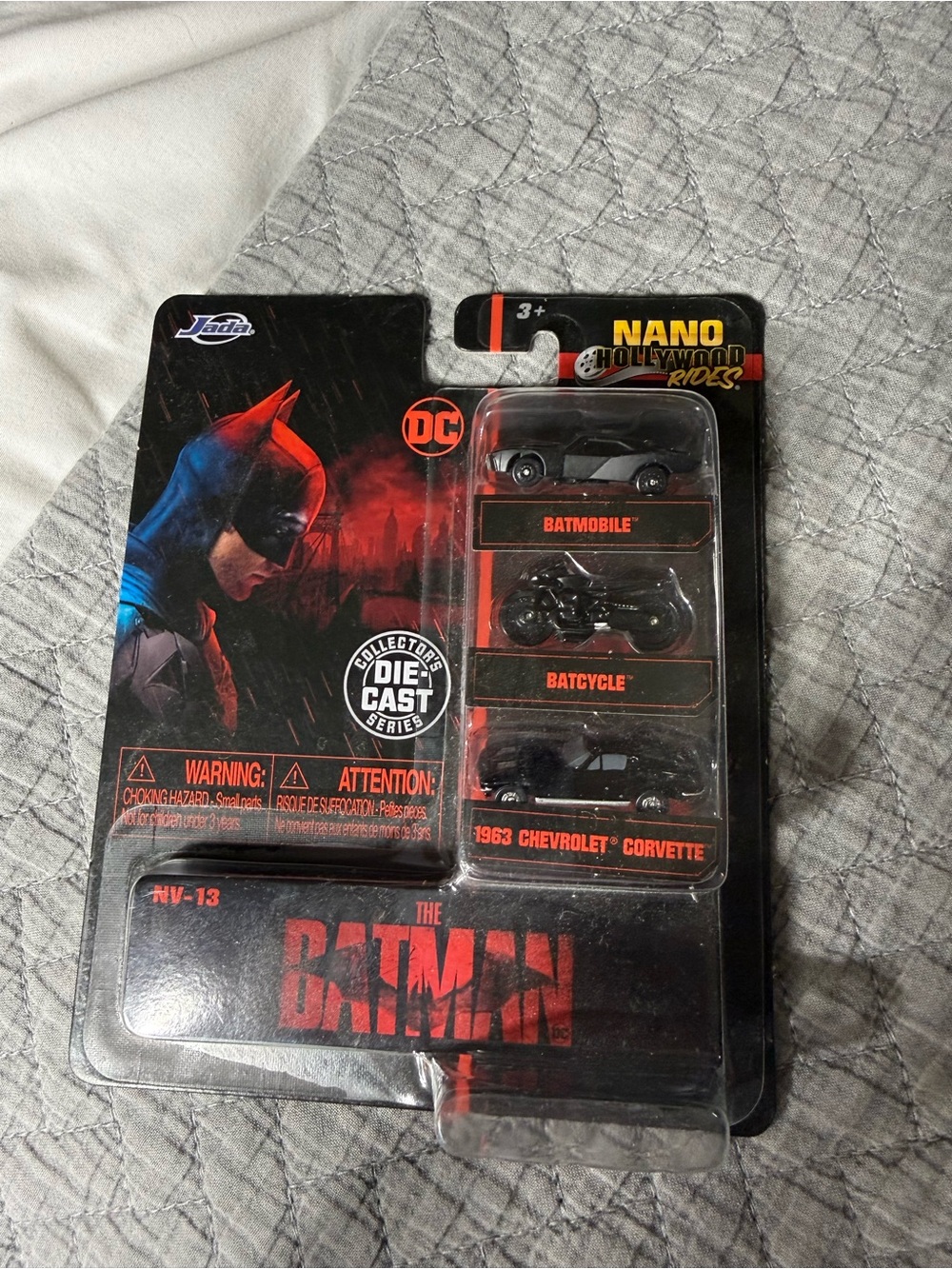 DC Batman Nano Hollywood Rides 3-Pack - Black